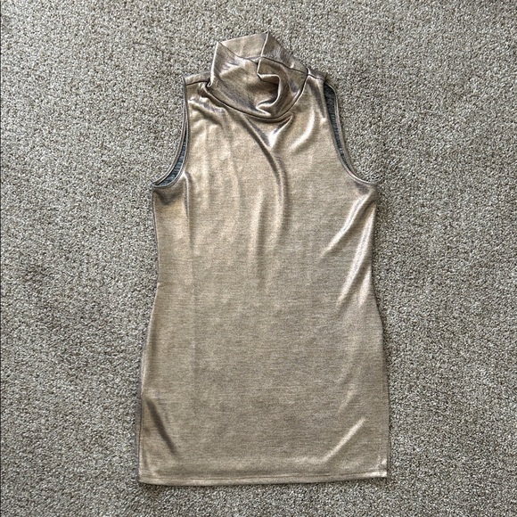 Lovers + Friends Tops - Shimmering Gold Sleeveless Top